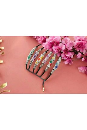 دستبند جواهر رنگی زنانه منجق dizi craft - کد 906406692