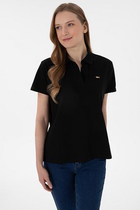 پولوشرت مشکی زنانه پنبه ای U.S. Polo Assn. - کد 904995447
