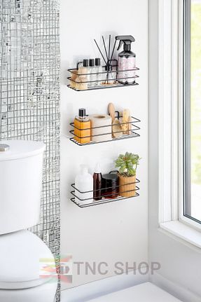 نظم دهنده حمام مشکی فلزی TncPatiShop - کد 894065584