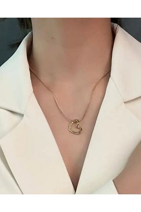 گردنبند استیل ( فولاد ) طلائی زنانه استیل ضد زنگ Siya Silver - کد 857903684
