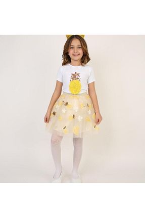 ست بالاتنه و پائین تنه زرد بچه گانه بافتنی Nacar - کد 906407503