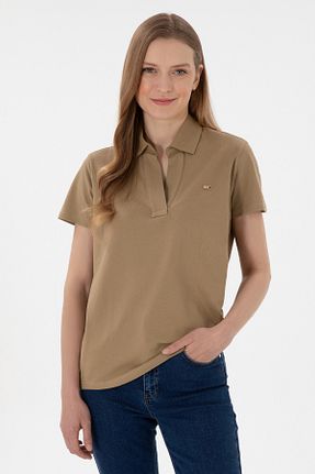 پولوشرت خاکی زنانه پنبه ای U.S. Polo Assn. - کد 905026854