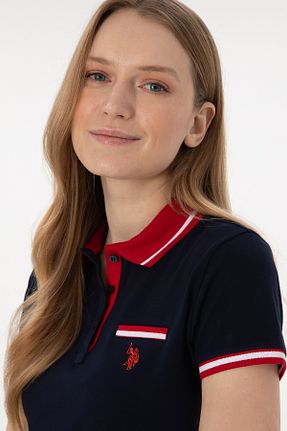 پولوشرت سرمه ای زنانه پنبه ای U.S. Polo Assn. - کد 905031318