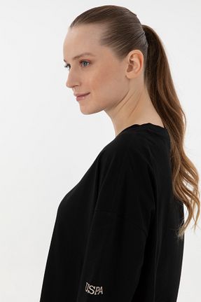 تیشرت مشکی زنانه اورسایز U.S. Polo Assn. - کد 905032635