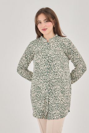 بلوز حجاب سبز زنانه رگولار Elçelya Moda - کد 905029100