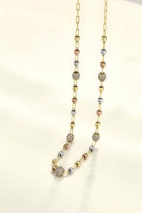 گردنبند طلا زرد زنانه 14 عیار Cenova Jewelry - کد 905053400