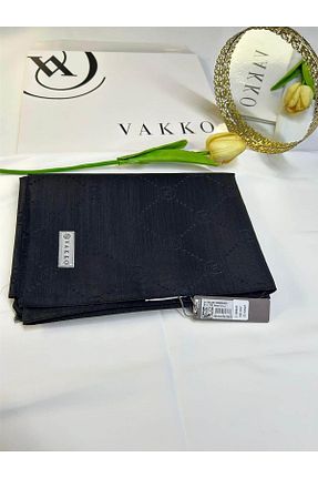 شال مشکی زنانه ابریشم Vakko - کد 905061402