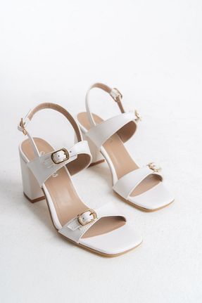 کفش پاشنه بلند کلاسیک سفید زنانه چرم مصنوعی Shoesers - کد 905052764