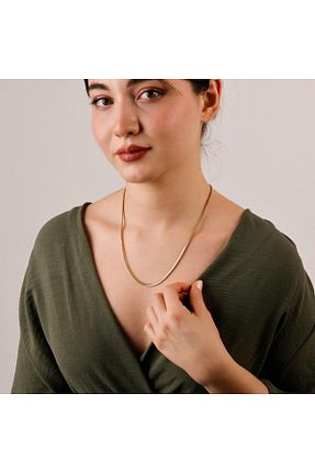 گردنبند طلا رنگی زنانه 14 عیار Siora Jewelry - کد 906419431