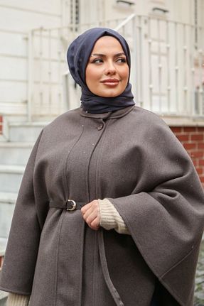 شال سرمه ای زنانه پنبه ای Armine - کد 906419269