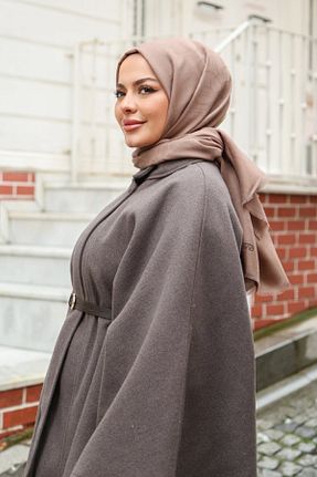 شال قهوه ای زنانه پنبه ای Armine - کد 906419653