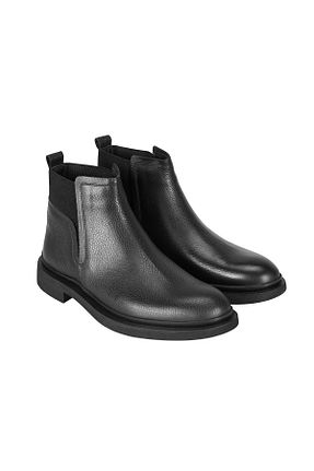 بوت / نیم بوت مشکی مردانه چرم خالص Desa - کد 905103360