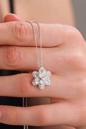 گردنبند نقره طوسی زنانه 925 عیار bs begisilver - کد 905102887