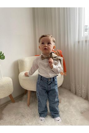 ست بالاتنه و پائین تنه بژ بچه گانه بافتنی Mişsa Bebe - کد 906427654