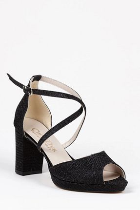 کفش مجلسی مشکی زنانه چرم مصنوعی Akçetin Moda - کد 905115234