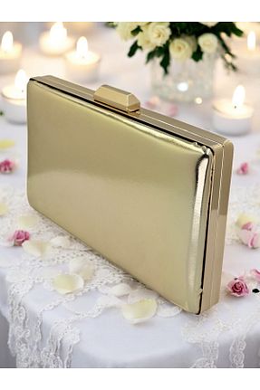 کیف مجلسی طلائی زنانه پارچه ای Wedding Fashion - کد 905143584