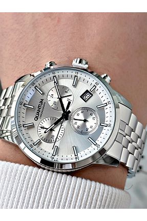 ساعت مچی سفید مردانه 41-45 میلی متر Quantum - کد 766670803