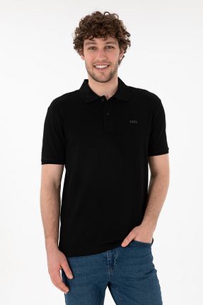 پولوشرت مشکی مردانه پنبه ای U.S. Polo Assn. - کد 905147364