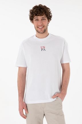 تیشرت سفید مردانه یقه دوچرخه U.S. Polo Assn. - کد 905148463