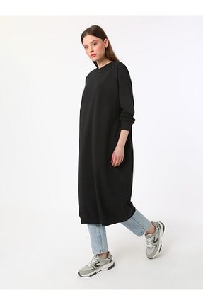 سوئیشرت حجاب مشکی زنانه مخلوط ویسکون Everyday Basic - کد 65287520