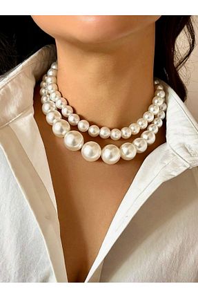 گردنبند مروارید بژ VENÜS MODA by Pınar - کد 905244406