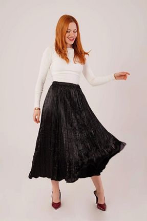 دامن رنگی زنانه ساتن Butik - کد 905254552