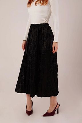 دامن رنگی زنانه ساتن Butik - کد 905254552
