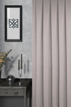 پرده زمینه قهوه ای پلی استر MARİTSA - کد 904430272