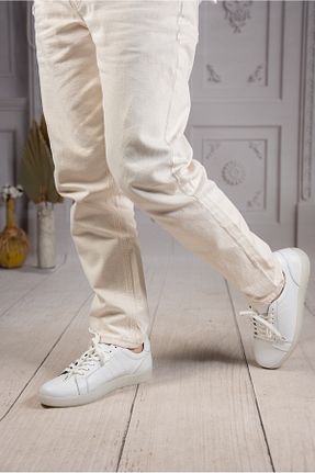 کفش اسنیکر سفید مردانه چرم اصل DAXİS Sportwear Company - کد 905051653