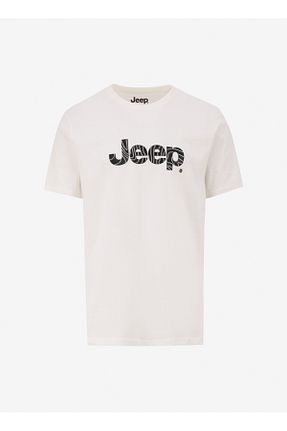 تیشرت سفید مردانه رگولار Jeep - کد 905270701