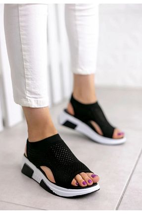 صندل اسپرت مشکی زنانه پارچه ای otuzbesshoes - کد 105117783