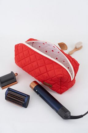 کیف پورتفوی و کلاچ قرمز زنانه پارچه ای estrella paris - کد 893795435
