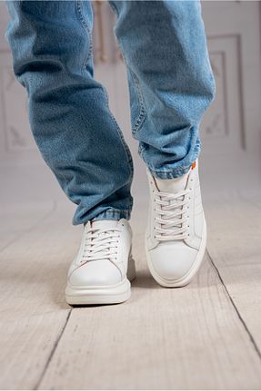 کفش اسنیکر سفید مردانه چرم اصل DAXİS Sportwear Company - کد 905283964