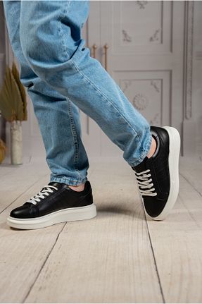 کفش اسنیکر مشکی مردانه چرم اصل DAXİS Sportwear Company - کد 905284059