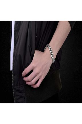 دستبند استیل (فولاد) طوسی استیل (فولاد) Tasarım - کد 906552871