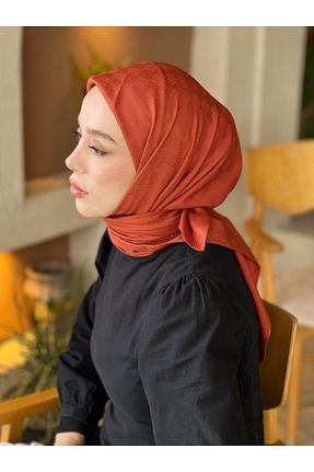 شال نارنجی زنانه Modakaşmir - کد 906562495