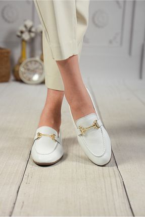 بابت سفید زنانه چرم خالص DAXİS Sportwear Company - کد 905294002