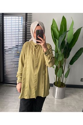پیراهن حجاب سبز زنانه رگولار My Magazin - کد 905333067