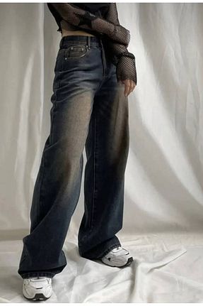 شلوار آبی زنانه بافتنی EDVESS - کد 905312734