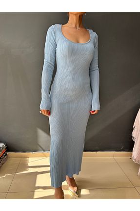 لباس آبی زنانه تریکو Nayax Butik - کد 919780028