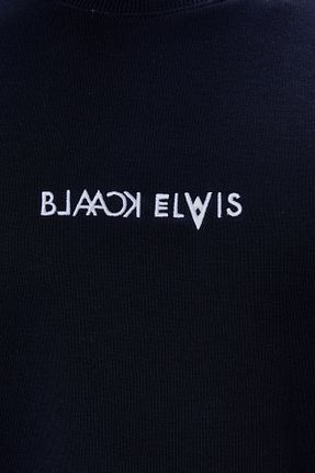 سوئیشرت سرمه ای مردانه ساده Black Elwis - کد 905312226