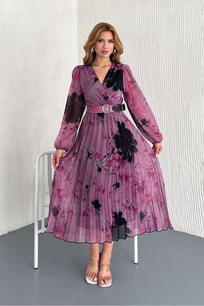 لباس صورتی زنانه بافتنی Neşeli Butik - کد 905320718