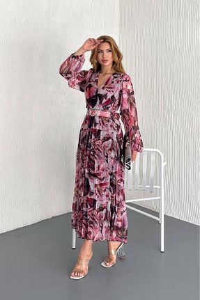 لباس صورتی زنانه بافتنی Neşeli Butik - کد 905316135