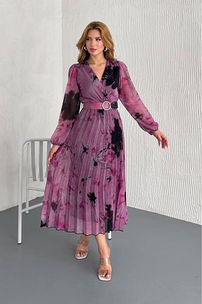 لباس صورتی زنانه بافتنی Neşeli Butik - کد 905320718