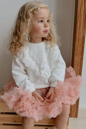 دامن نارنجی بچه گانه پارچه Le Mabelle - کد 214125296