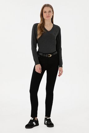 شلوار مشکی زنانه پارچه U.S. Polo Assn. - کد 852823235