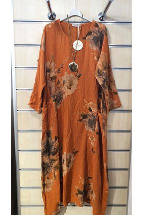 لباس نارنجی زنانه بافتنی Park Moda - کد 905322509