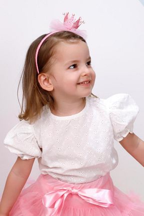 تیشرت سفید بچه گانه رگولار Le Mabelle - کد 736539031