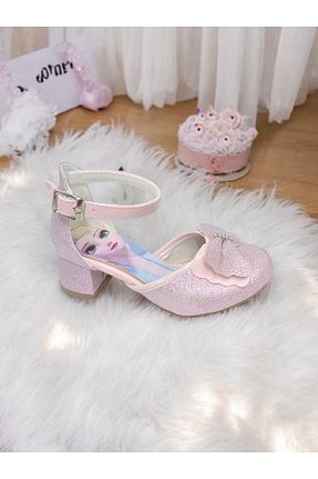 کفش پاشنه بلند کلاسیک صورتی بچه گانه پارچه ای pediashoes - کد 896045333
