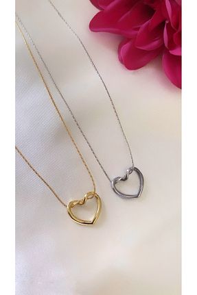 گردنبند جواهر طلائی زنانه روکش نقره Asia by Leuvoié - کد 905361858